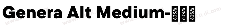 Genera Alt Medium字体转换 Genera Alt Medium字体转换